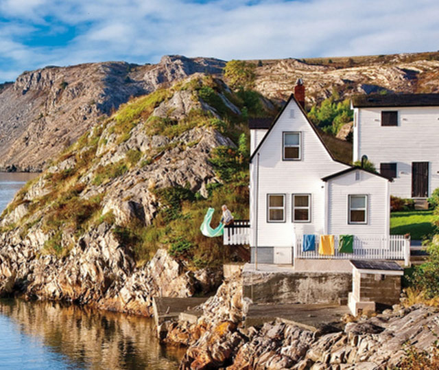 house on hill in newfoundland